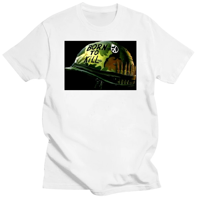 Цельнометаллическая куртка шлем футболка Born to Kill Movie Army CND военная мужская США
