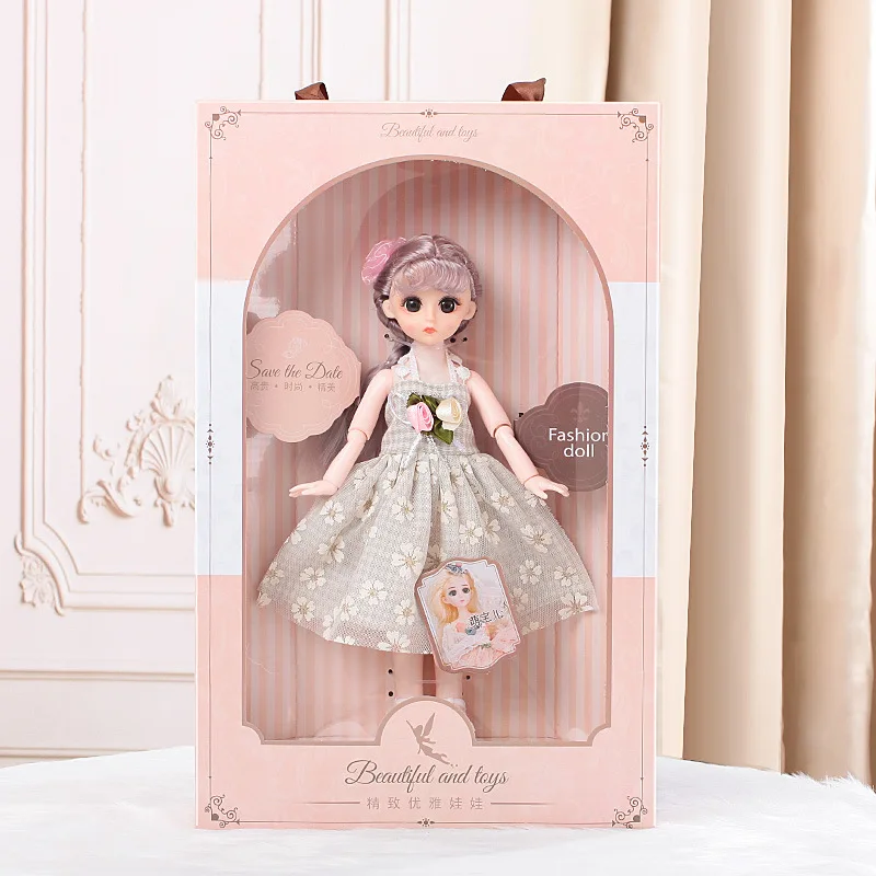 

30cm Princess Barbie Doll Dolls for Dressing up Gift Box Girl Children Large Gift Box Gift Toys
