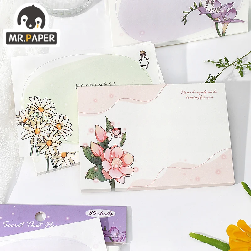 Mr Paper 4 вида конструкций Lover Flower Know Series блокнот для заметок креативное руководство