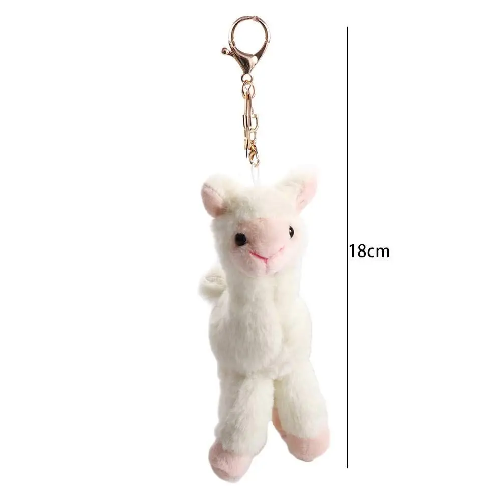 

Soft Bag Decoration Plush Doll Pendant Handmade Kids Gift Stuffed Toy Keychain Alpaca Keychain Animal Keyring Sheep Key Ring
