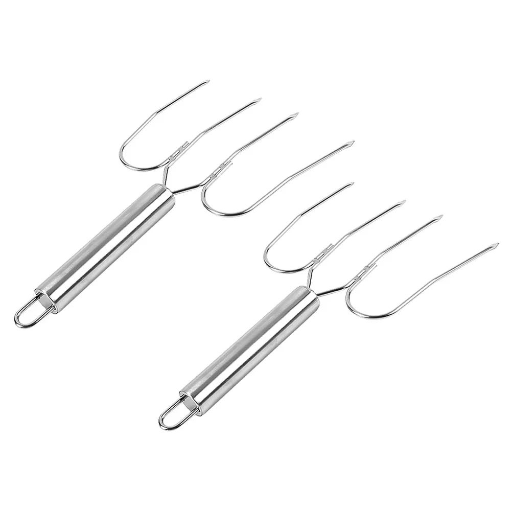 

Fork Turkey Forks Meat Lifting Lifter Carving Bbq Poultry Stainless Steel Chicken Lifters Hook Roast Hamclaw Lam Metal Barbecue