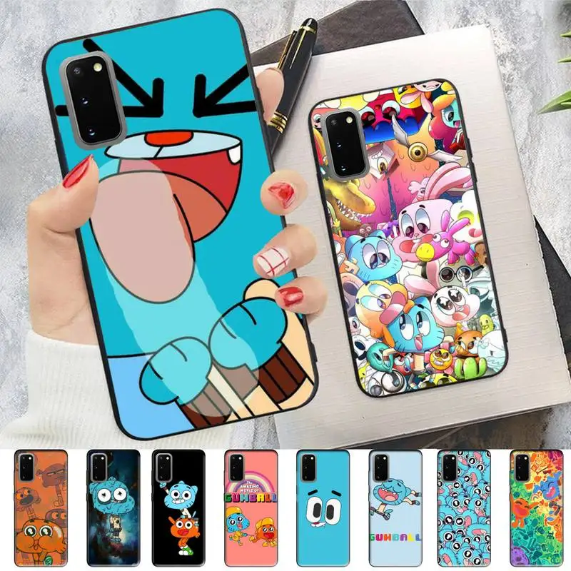

Anime-World-of-Gumball Phone Case for Samsung S10 21 20 9 8 plus lite S20 UlTRA 7edge