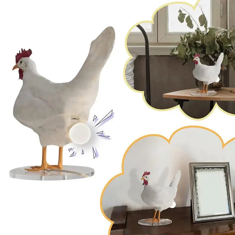 

Simulated Animal Easter Home Decor Home Accessories Chicken Lamp Creative Chick Night Light Ornaments Taxidermy Hens Lay Eggs