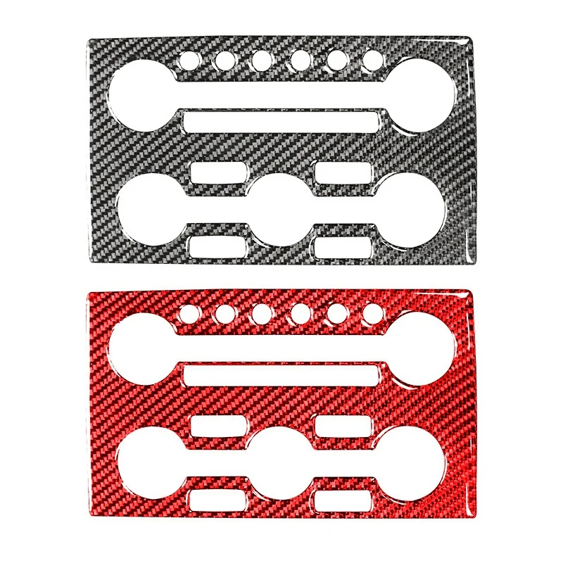 

For Nissan GTR R35 2009-2015 Carbon Fiber Radio Climate Control Console Sticker A/C CD Panel Cover Trim Frame
