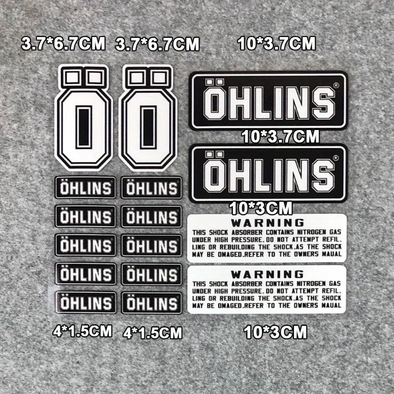 

Светоотражающие Наклейки OHLINS Для Мотоциклетной Подвески, Декоративные Водонепроницаемые Наклейки Для Гоночных Мотоциклов