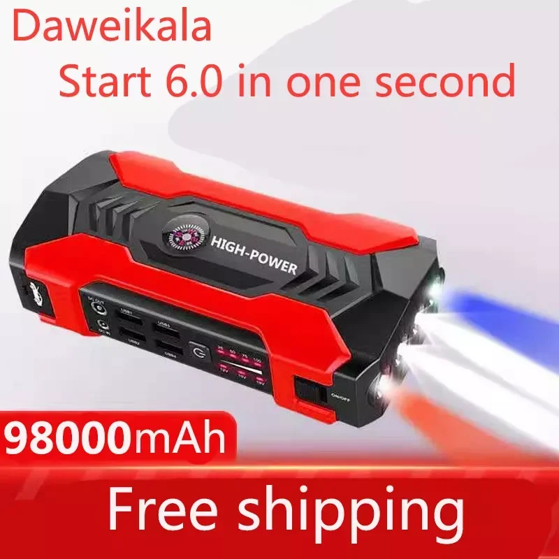

NEW2023 Car Jump Starter Starting Device Battery Bank 12V98000mAh Jumpstarter Auto Buster Emergency Booster Car Charger Jump St