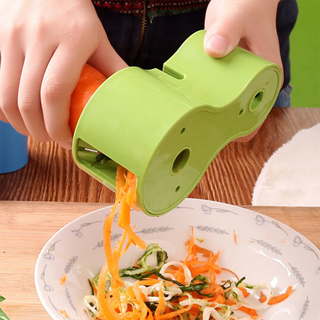 

Kitchen Tool Vegetable Fruit Multifunction Spiral Shredder Peeler Manual Potato Carrot Radish Rotating Grater Kitchen Accessorie