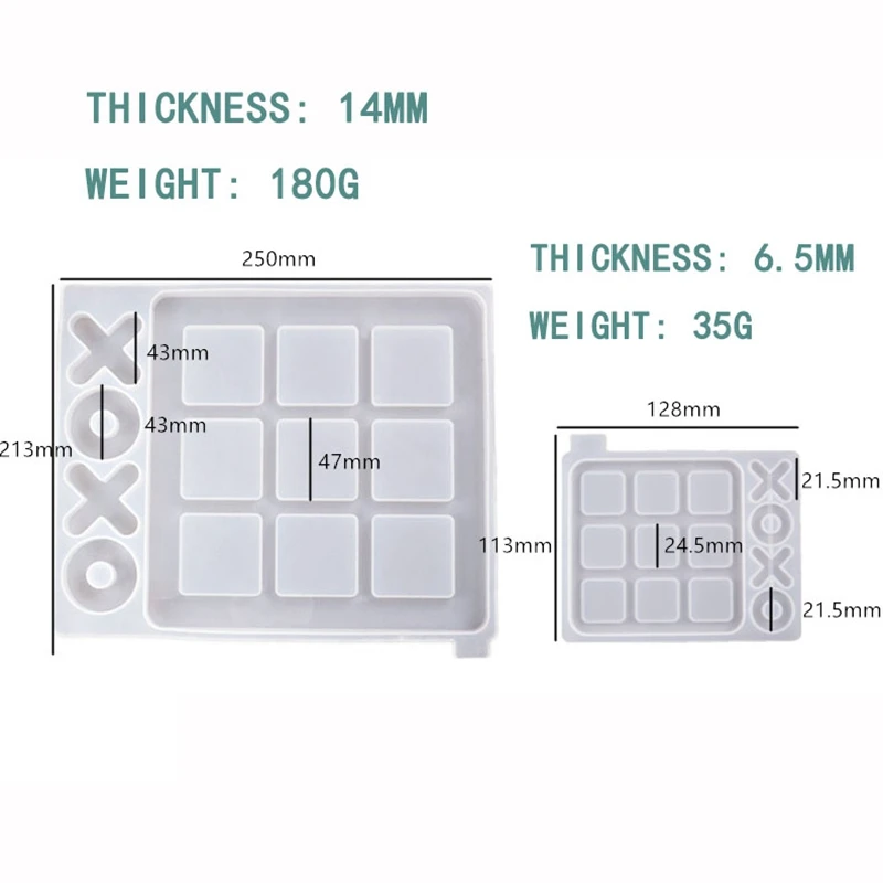 Силиконовая форма для шахматной доски
