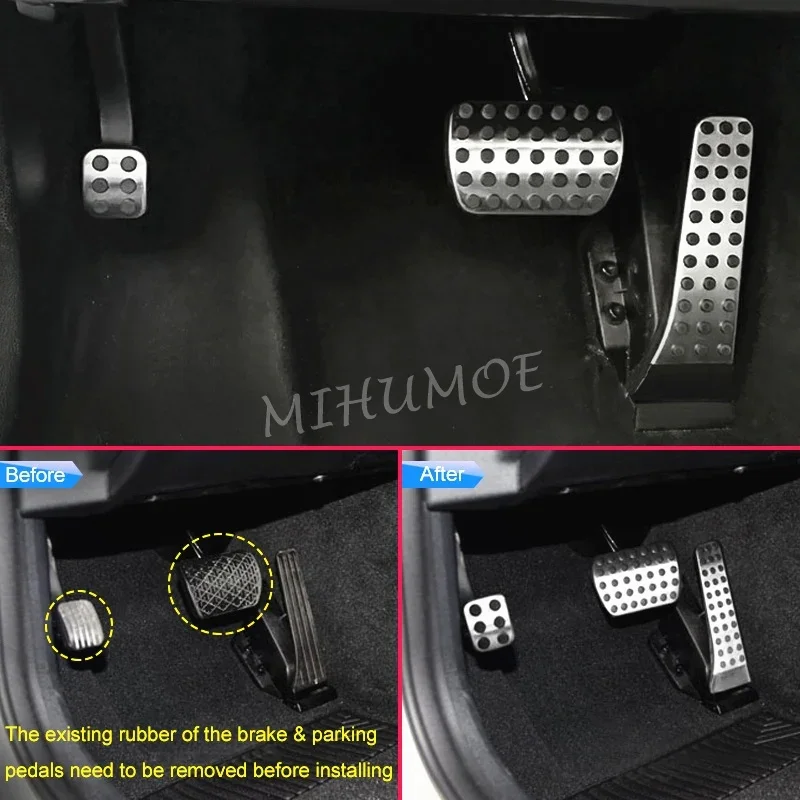 3 шт. стальная крышка педали стояночного тормоза для Mercedes A205 C205 C217 C253 X253 C257 N293 S206 W205