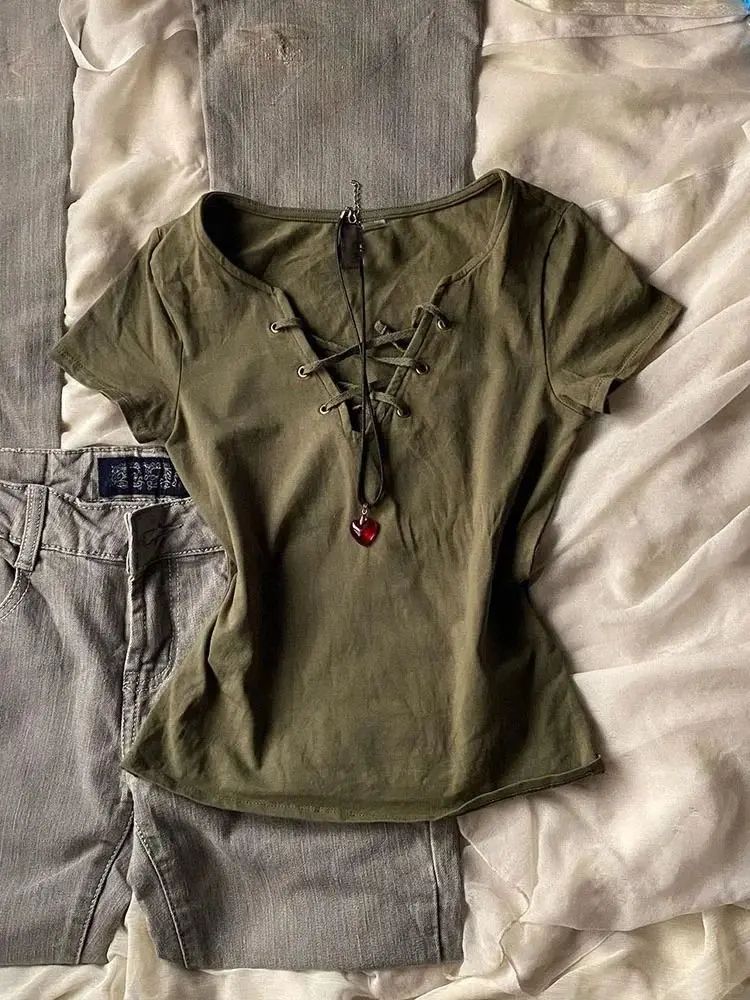 Женская футболка с коротким рукавом в американском стиле