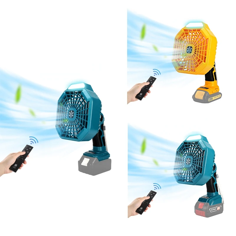 

Vertical Fan USB Portable Camping Outdoor Fan For 18V Lithium Battery With Light