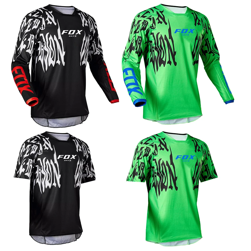 

Men's MTB Cycling Jersey Motocross Mountain BAT FOX Downhill Jersey Bike Shirt Quick Dry Cycling Jersey Clothing