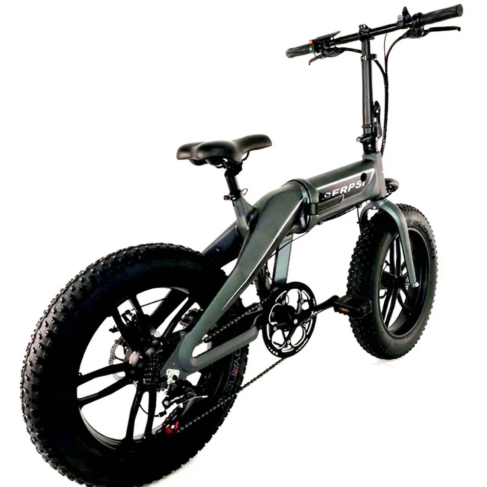 

Electric Bicycle Folding Snow Adult Bicycle Aluminium Alloy Frame Beach 20 Inches Battery Moped Disc Brake All In One Wheel