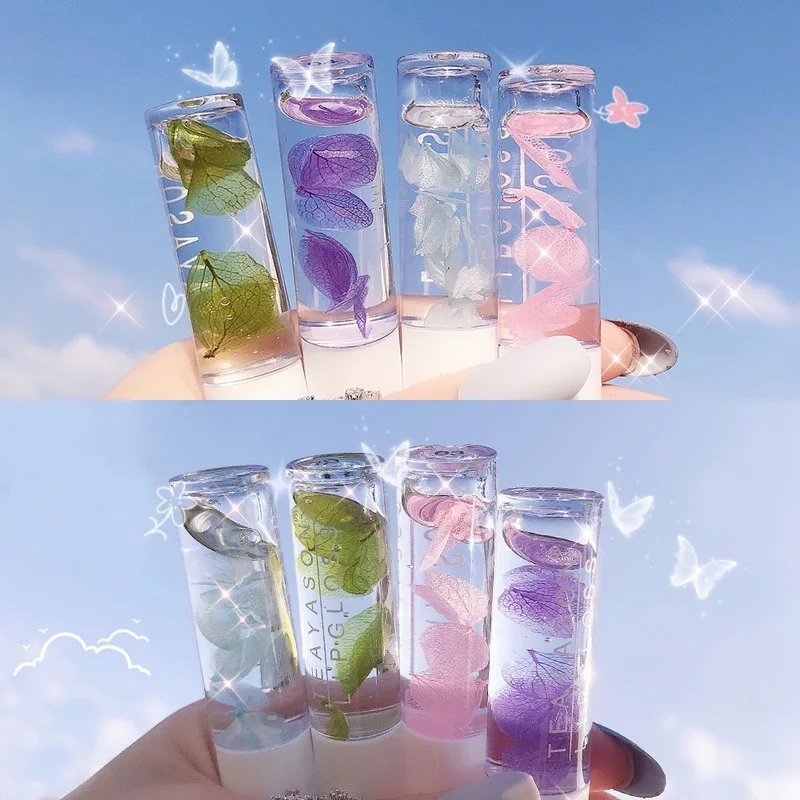 

NEW Fashion Petal Lip Oil Transparent Lip Gloss Clear Sexy Cute Balm Liquid Lipstick Moisturizing Plumper Women Lip Gel Lip Care