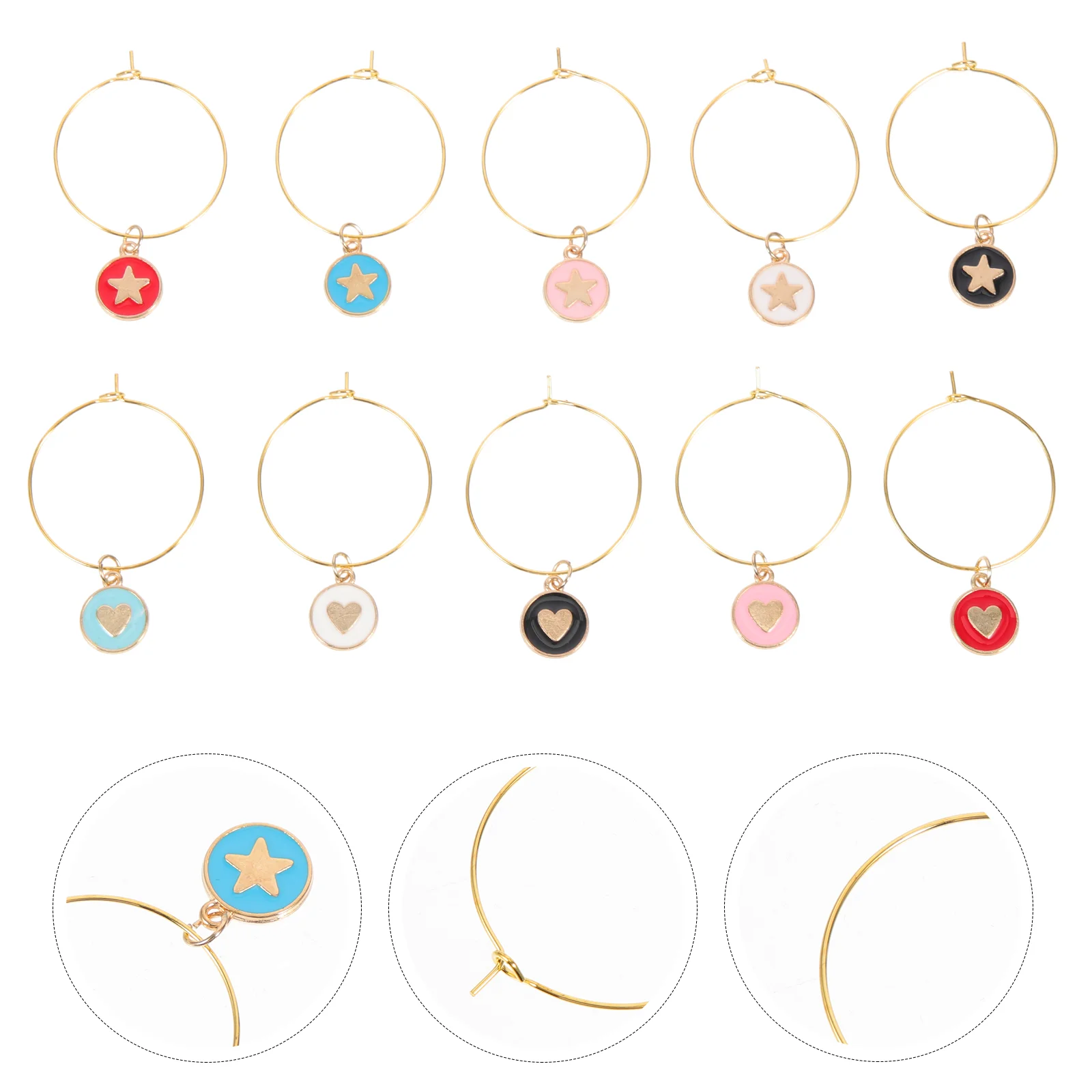 

10pcs Party Tags Glass Marker Glass Markers Glass Markers Washable for House Glass