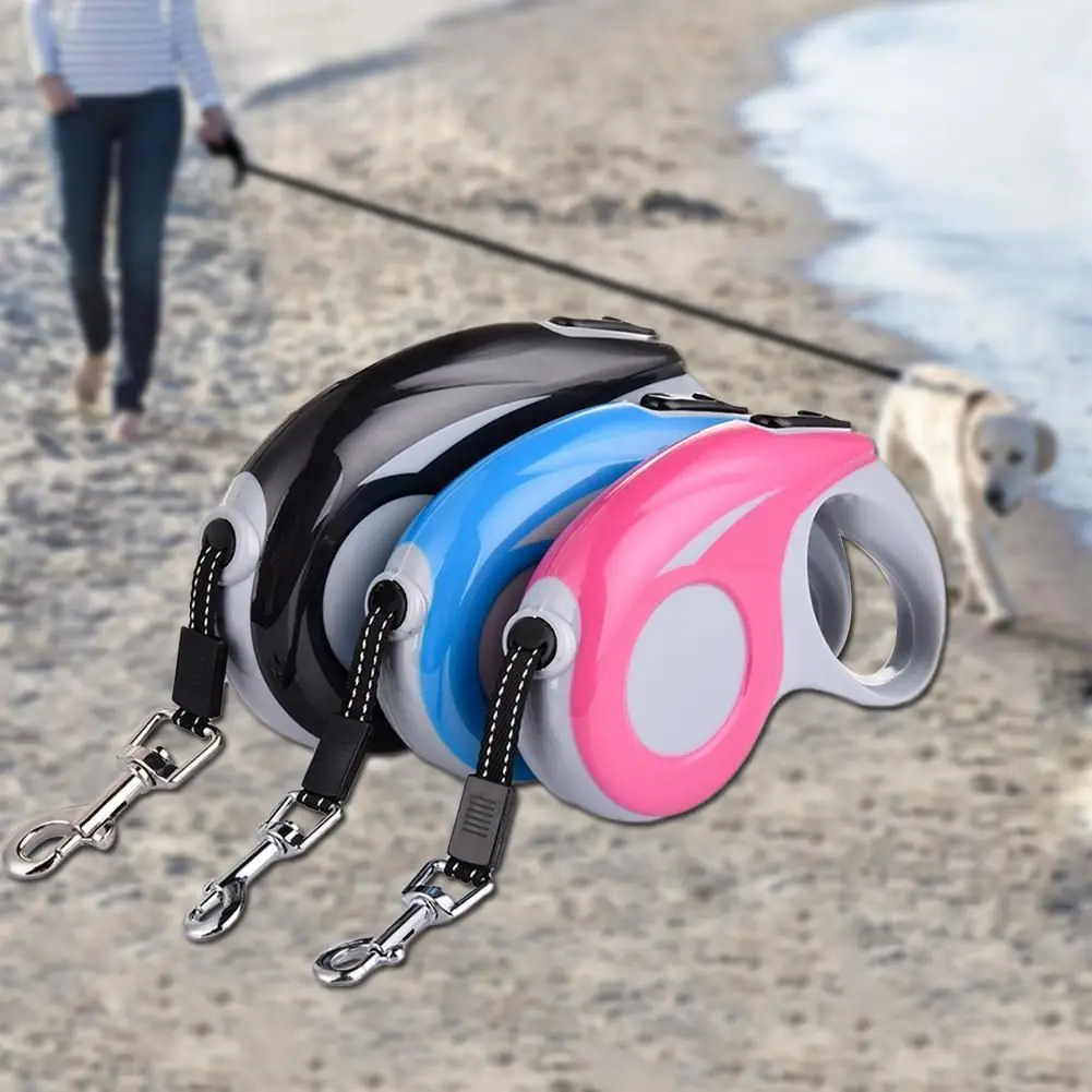 

3M/5M Retractable Dog Leash Automatic Dog Puppy Leash Rope Pet Running Walking Adjustable Training Walk Extending Lead