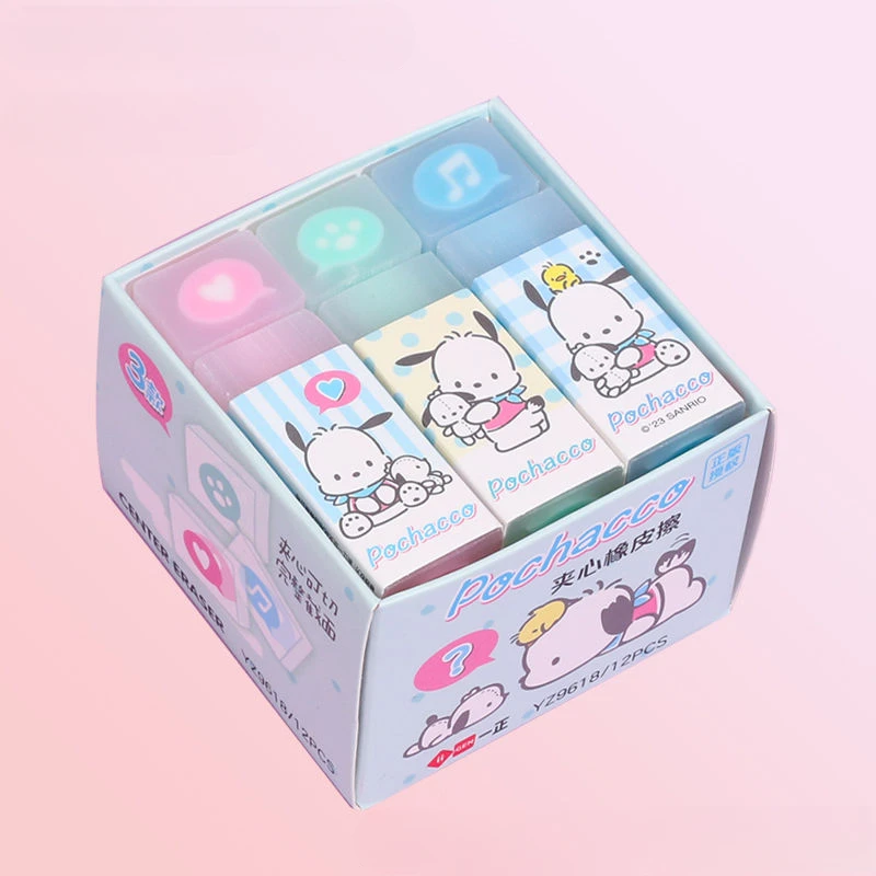 Sanrio анимационные периферийные устройства милые Kuromi почтовые ластики Мультяшные