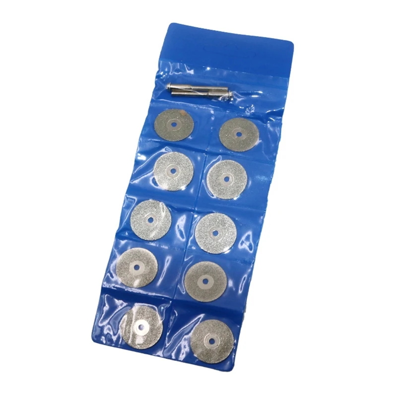 

N0HB 12 Pcs 22mm Mini Abrasive Diamond Cutting Disc Set Practical Grinding Wheel Disk Cut Off Discs for Abrasive Rotary Tools