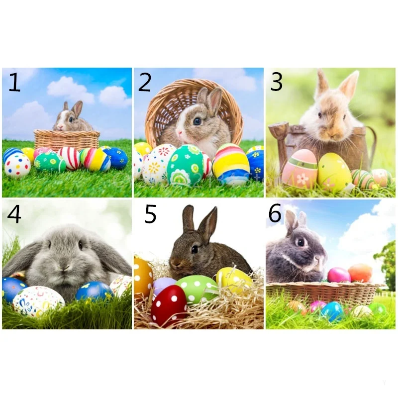 

Easter Bunny Diamond Painting Diamond Embroidery 5D Cross Stitch Animals Picture of Rhinestone Diamond Mosaic Wall Sticker