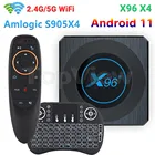 Медиаплеер X96 X4 Amlogic S905X4 Android 11,0 2,4G 5G Двойной Wi-Fi 100M LAN BT4.1 8K H.265 HEVC HD ТВ-приставка
