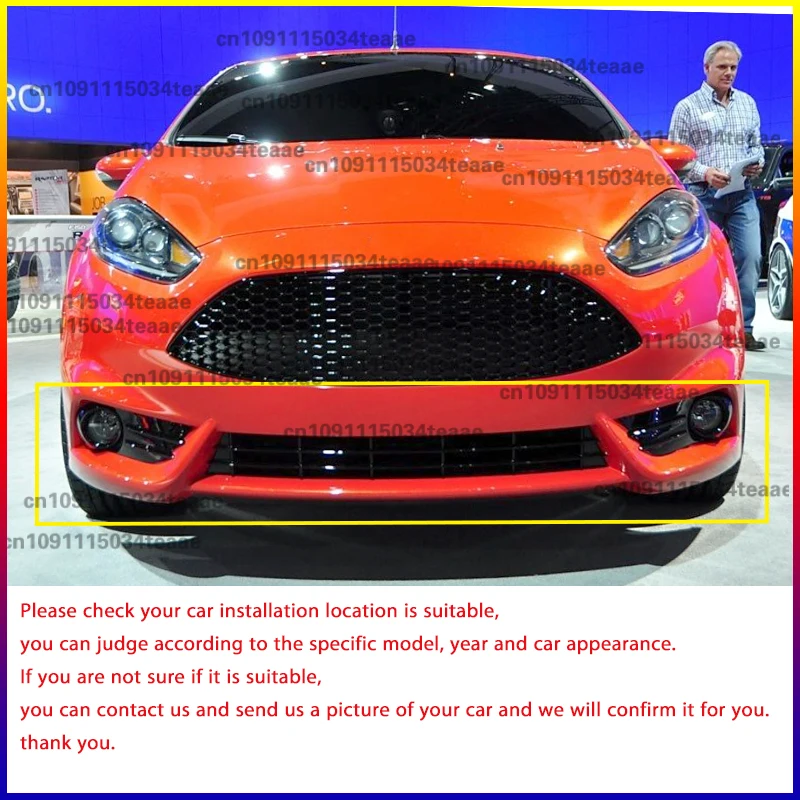 Передний бампер спойлер нижняя защита лезвий сплиттера для Ford Fiesta ST MK6 B-Max B232 2012 2013