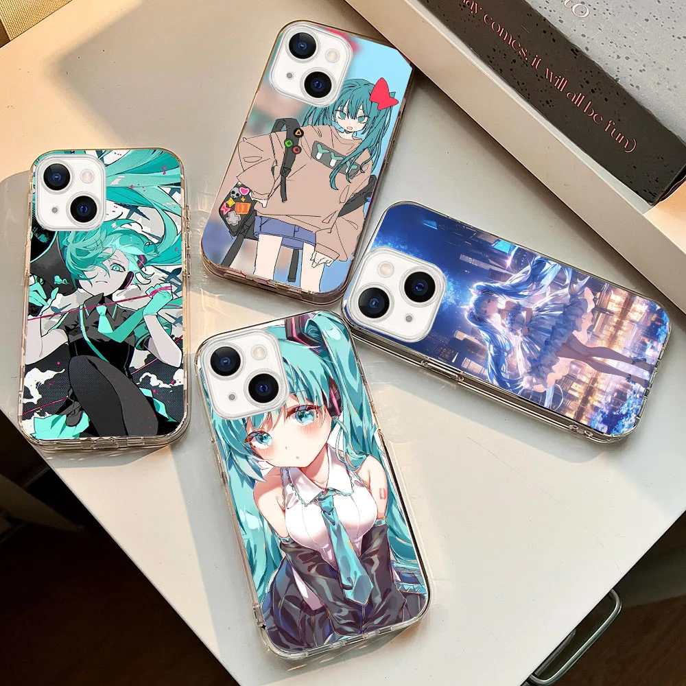 WBA-14 Hatsune-Miku Прозрачный силиконовый чехол для Moto G G4 5 6 7 8 Power Play Stylus Plus