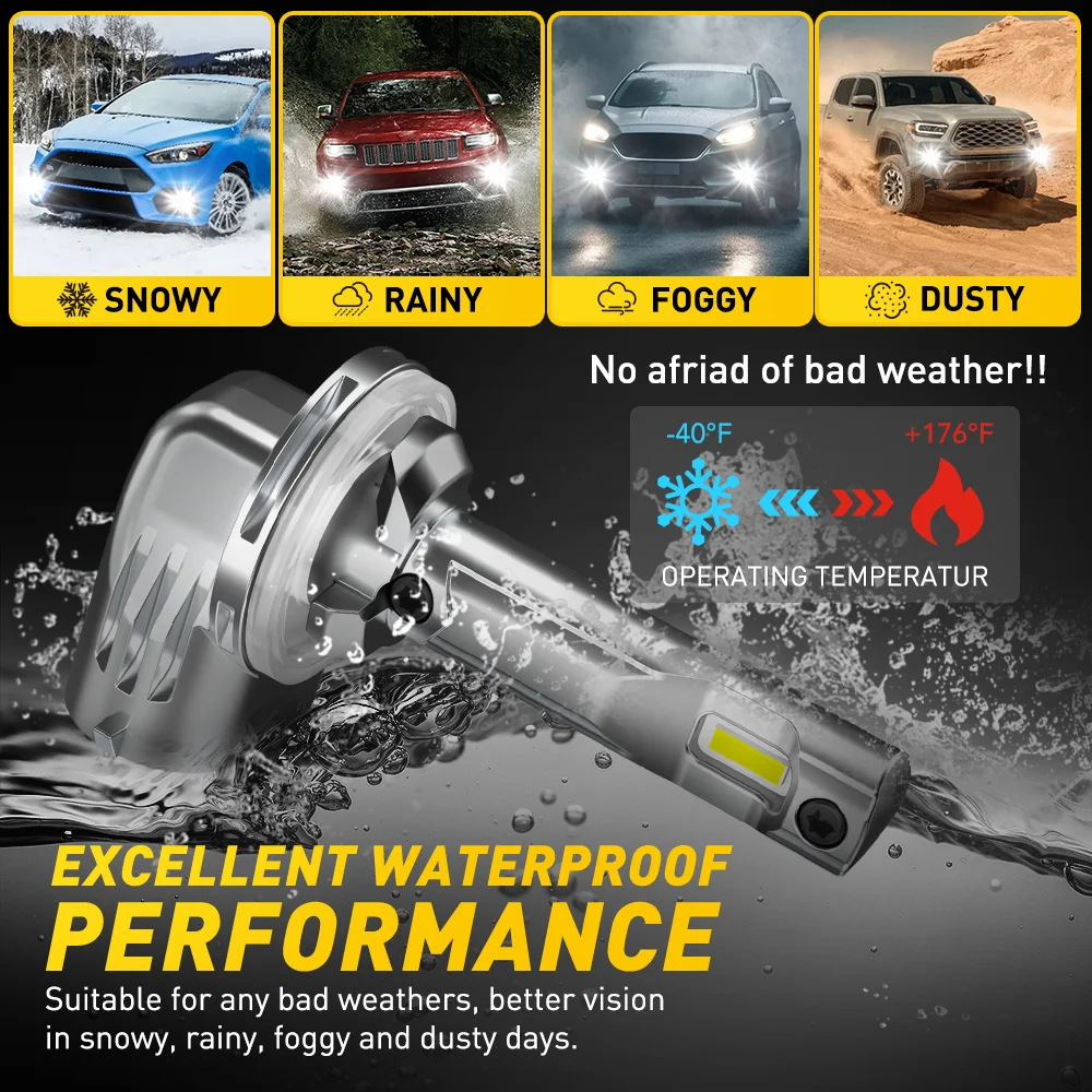 AUXITO 2 шт. H27W/2 лампочки 880 H27W/1 H27 881 лампы для ...