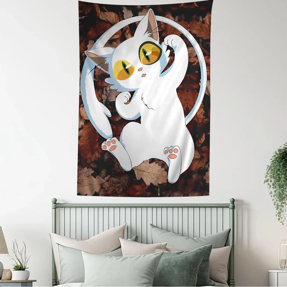 S-Suzume no To jimari аниме гобелен хиппи цветок настенные ковры для спальни Декор дешевый