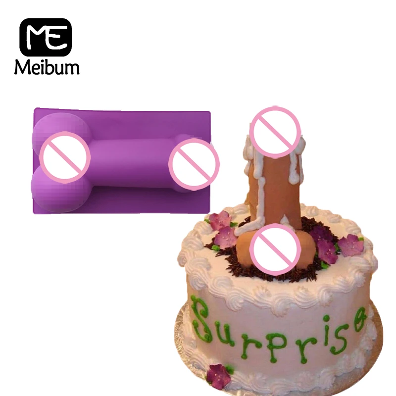 Силиконовая форма в форме пениса для украшения торта