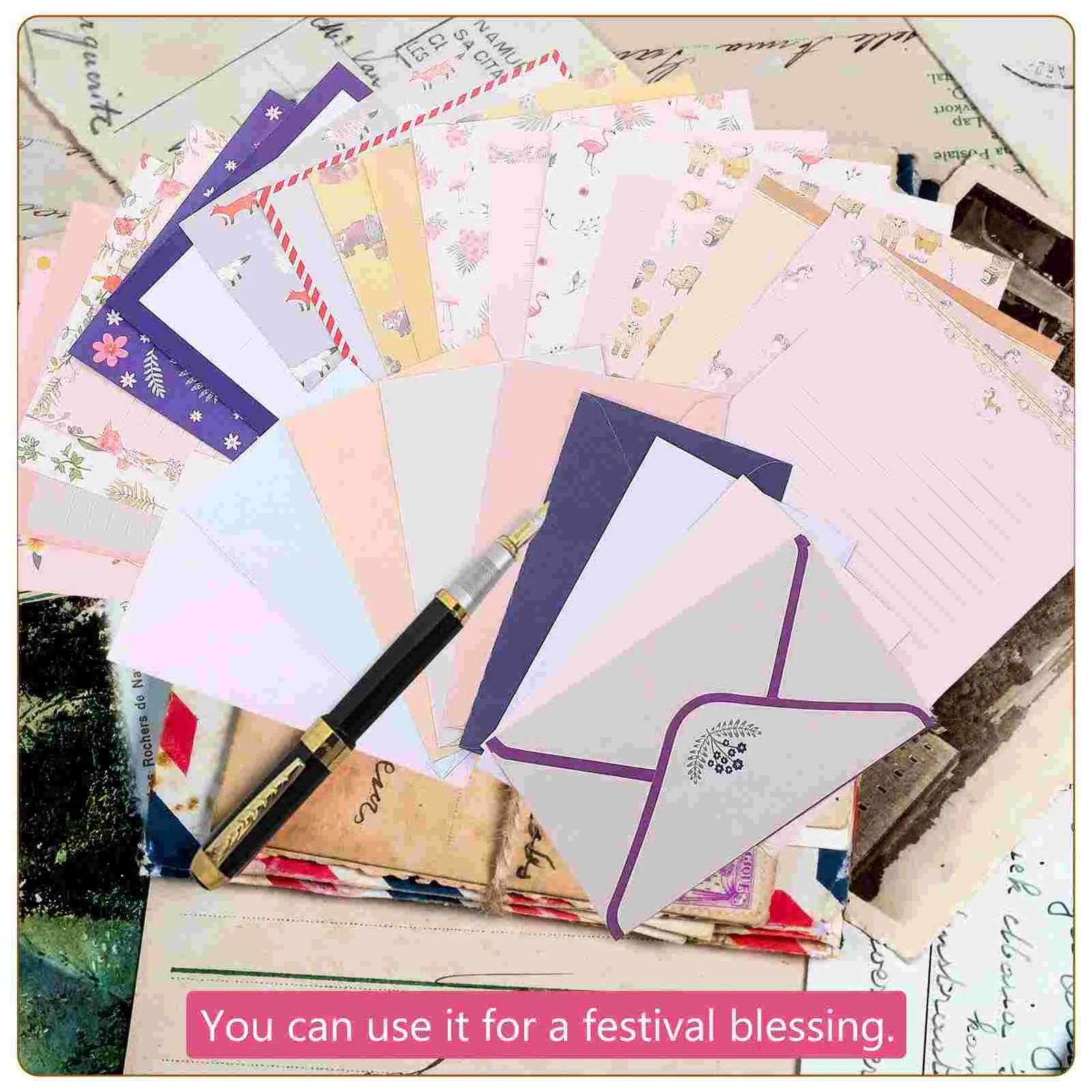 Бумажные конверты Набор для письма конверт канцелярские винтажная категория