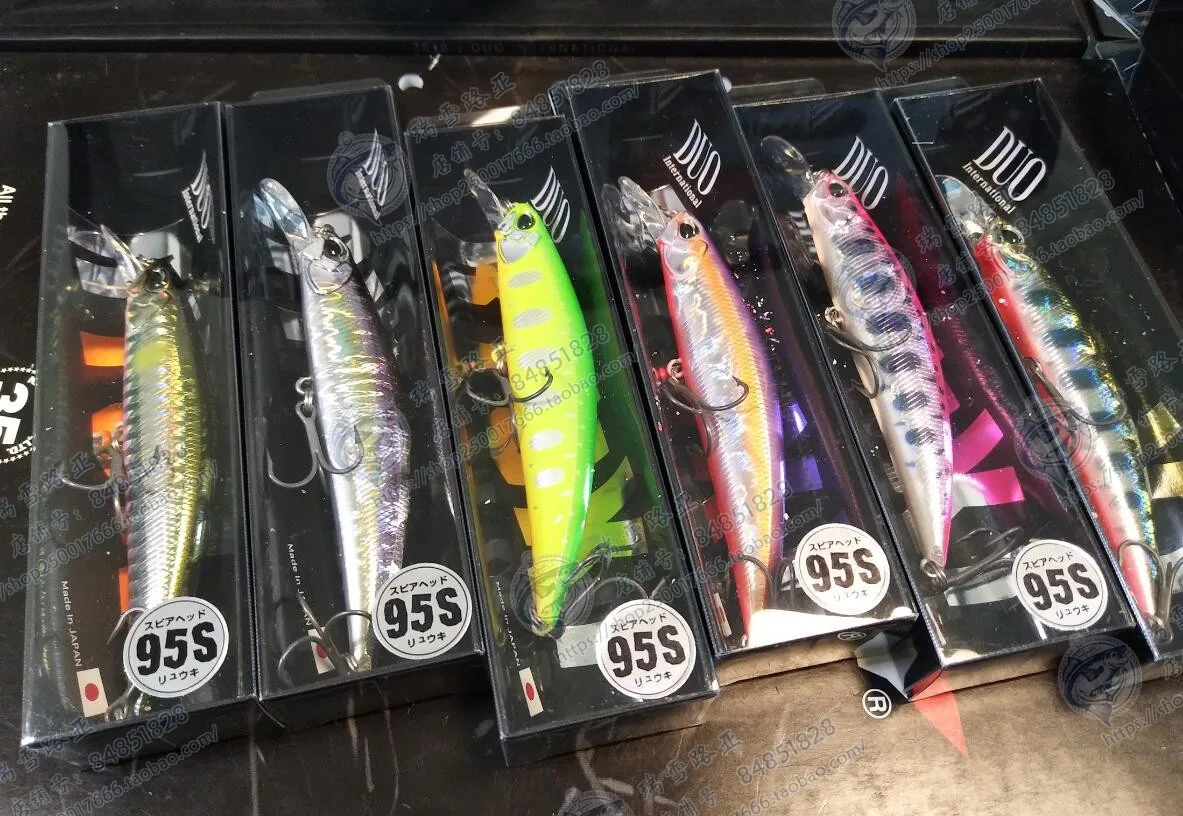 

Japan DUO SPEARHEAD RYUKI 95S Submerged Minot 15g Shake Sink Flipped Mouth Blue Perch Trout