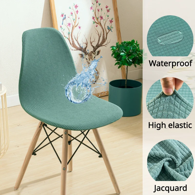 Cover Short Back Waterproof Plastic Chair Covers Dining Room