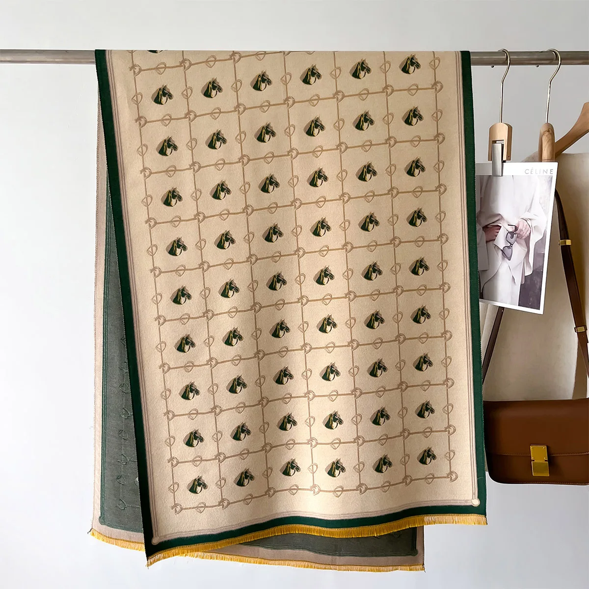 Новый милый шарф лошадиной головы осень-зима новый стиль утолщенный имитация