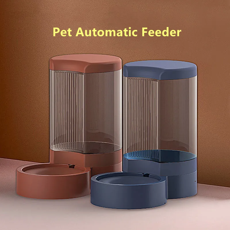 

Automatic Pet Supplies Automatic Dog Feeder Dog Bowl Dog Drinking Feeder Cat Drinking Fountain Drink Water Unplugged Feed Water