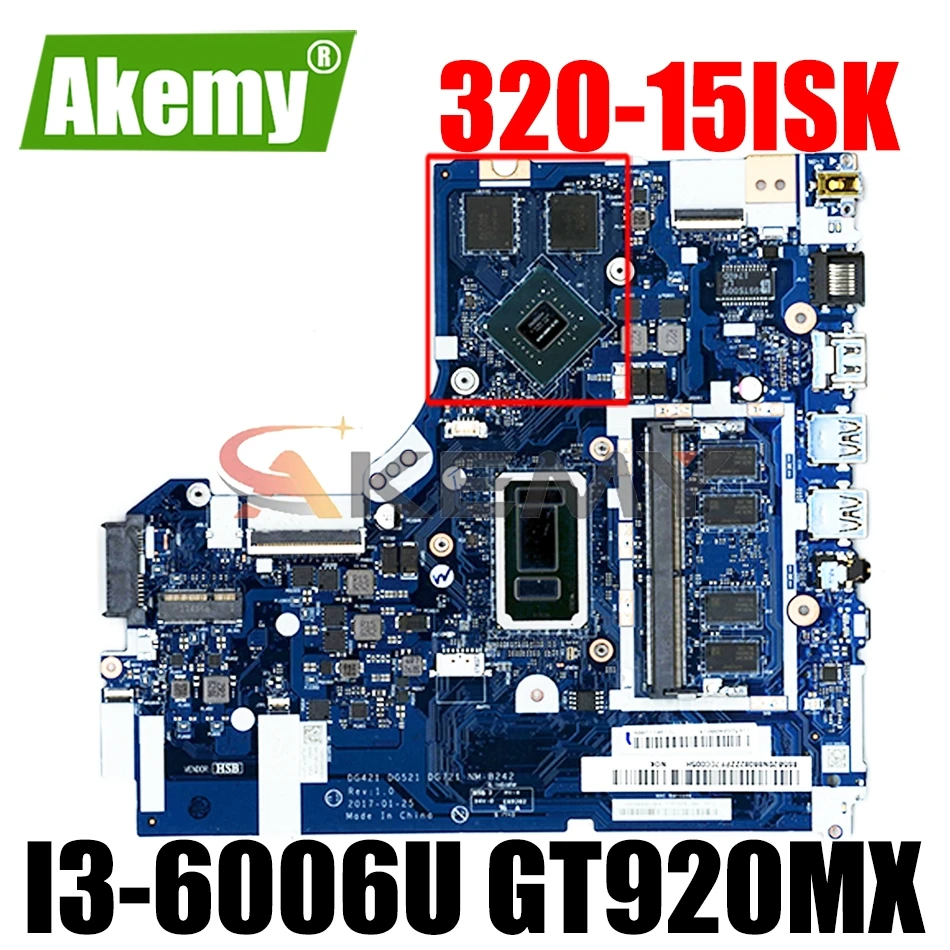 

NM-B242 материнская плата для ноутбука Lenovo Ideapad 320-15ISK 320-15ISKB оригинальная материнская плата 4 ГБ-Оперативная память стандарта GT920MX