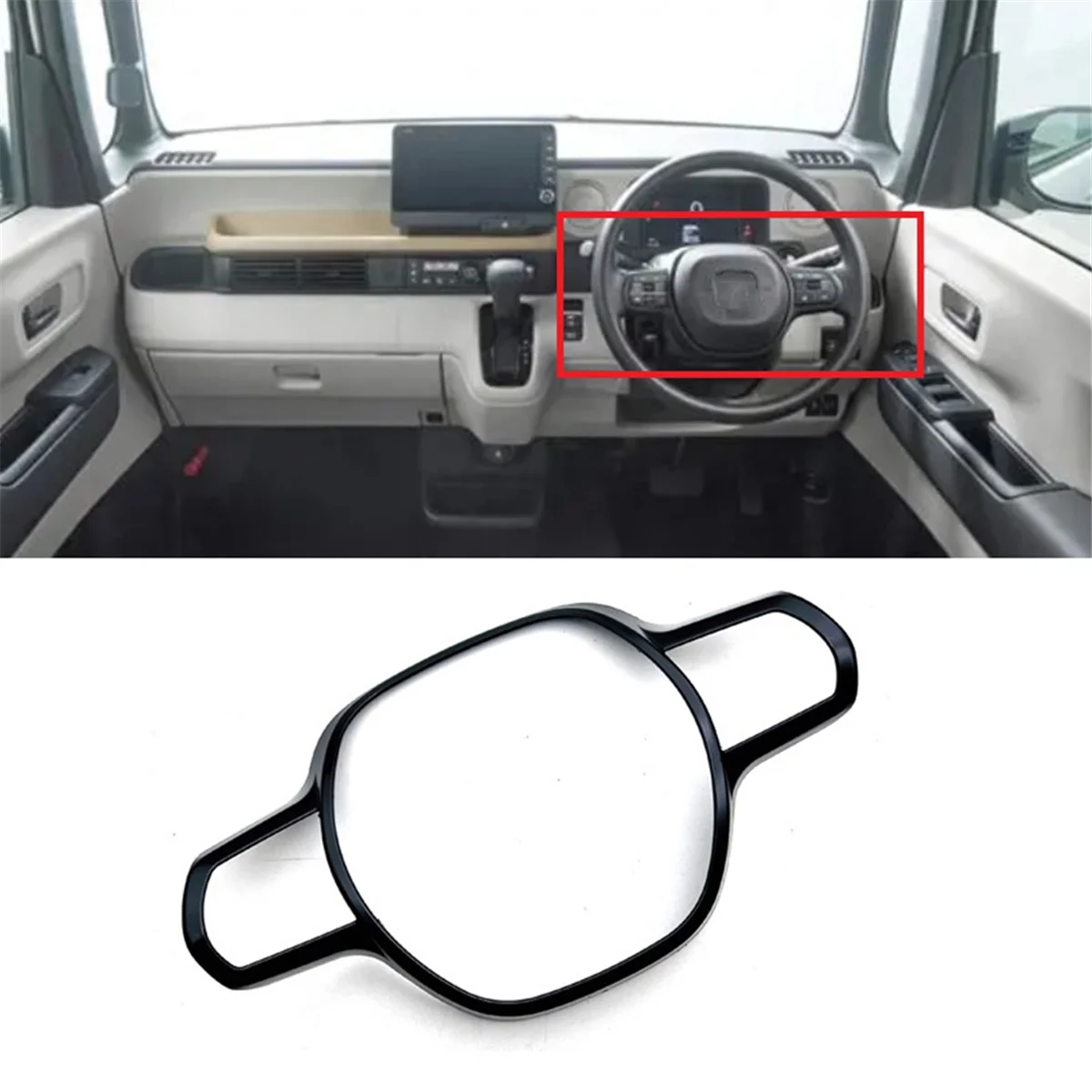 Для Honda N-Box JF5 JF6 2023 2024 RHD K-Car накладка на руль украшение аксессуары для интерьера