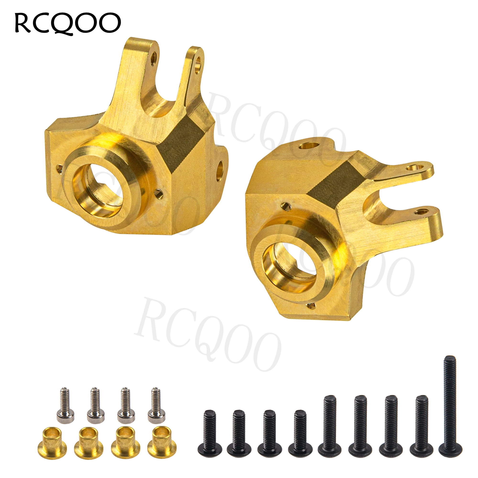 

Brass Front Steering Knuckles Carrier Counterweight Steering Cup Balance Weights Compatible with Axial SCX10 II 90046 1/10 RC