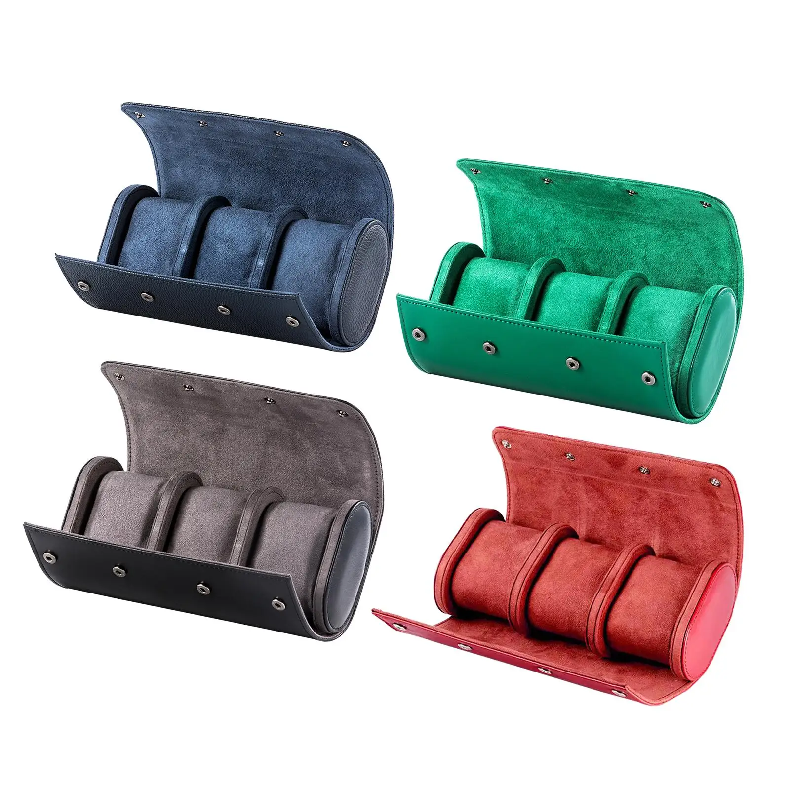 Watches Roll Travel Case PU Gifts Watches Organizer for Birthday Presents