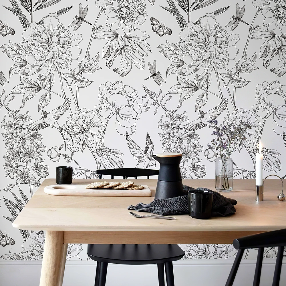 

Виниловые самоклеящиеся обои Modern Flower