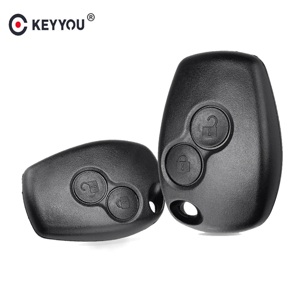 

KEYYOU 20pcs 2 Buttons Remote Car Key Shell Case Fob Cover For Renault Dacia Modus Clio 3 Twingo Kangoo Without Blade Case