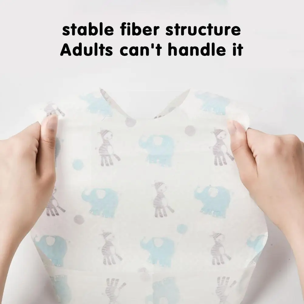 

10pcs Sterile Disposable Bib Children Baby Waterproof Baby Towel Pocket Scarf Kid Bibs With Eat Go Bib Portable Out Saliva V8y2