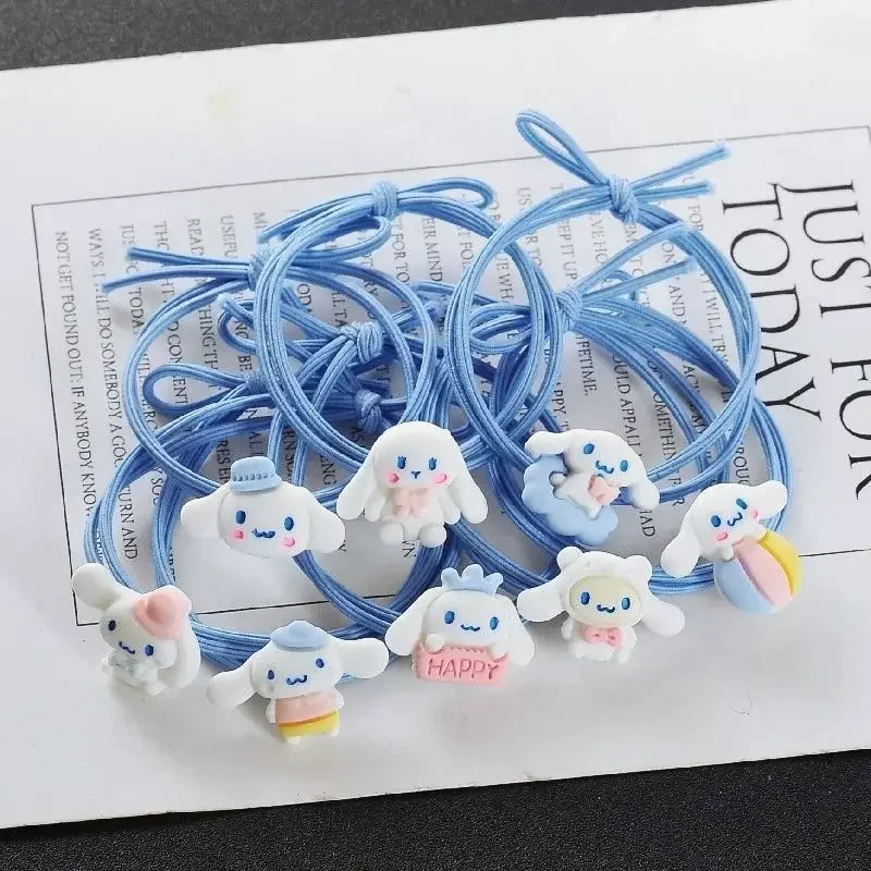 

Sanrioed Kawaii аниме мультфильм серия Cinnamoroll креативная высокая цена милая девочка маленькая головная веревка студенческий головной убор Ручная Веревка подарок