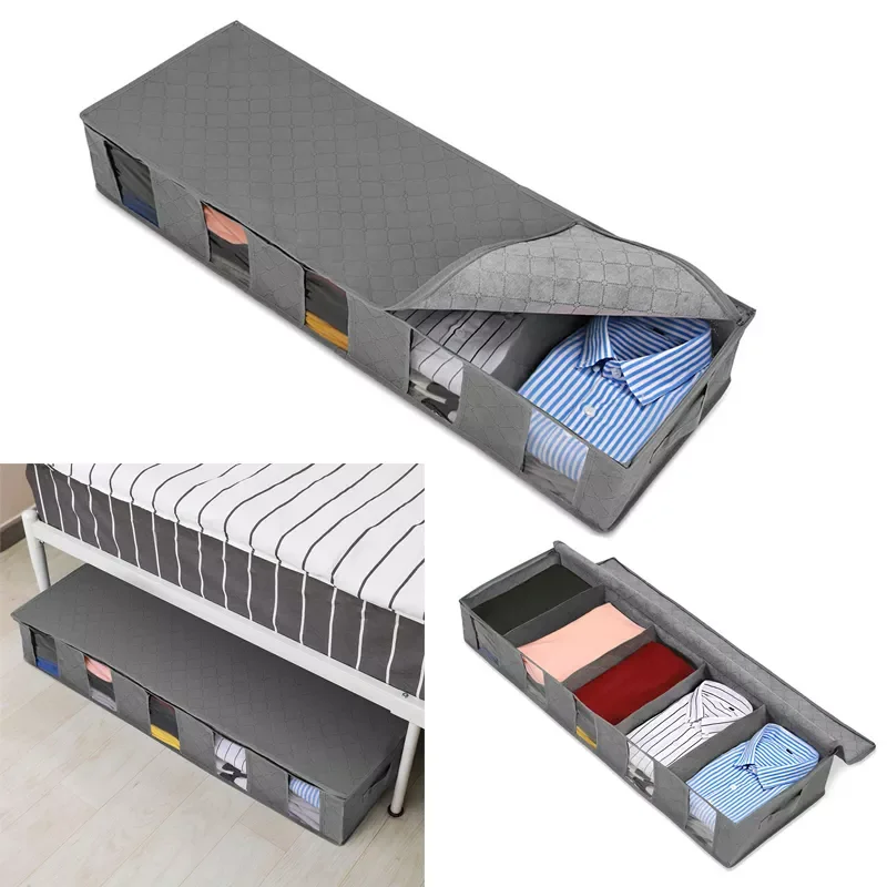 

Non-woven Foldable Organizer for Clothes Large Capacity Clothes Storage Box Portable Closet Organizer Box