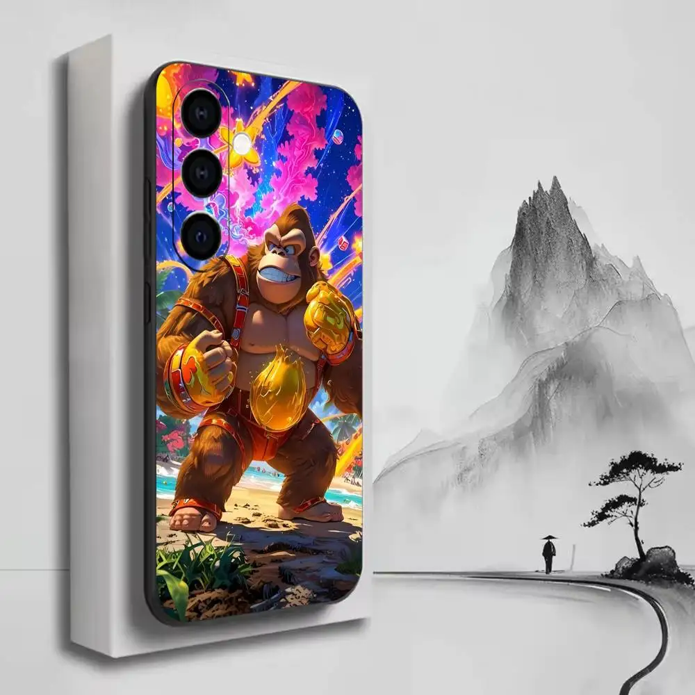 Фото Чехол для телефона Game Cool Boxer D-Donkey KongS, черный, мягкий силиконовый ТПУ для Samsung A72, A51, A70, A71, A53, A52, A73 №4