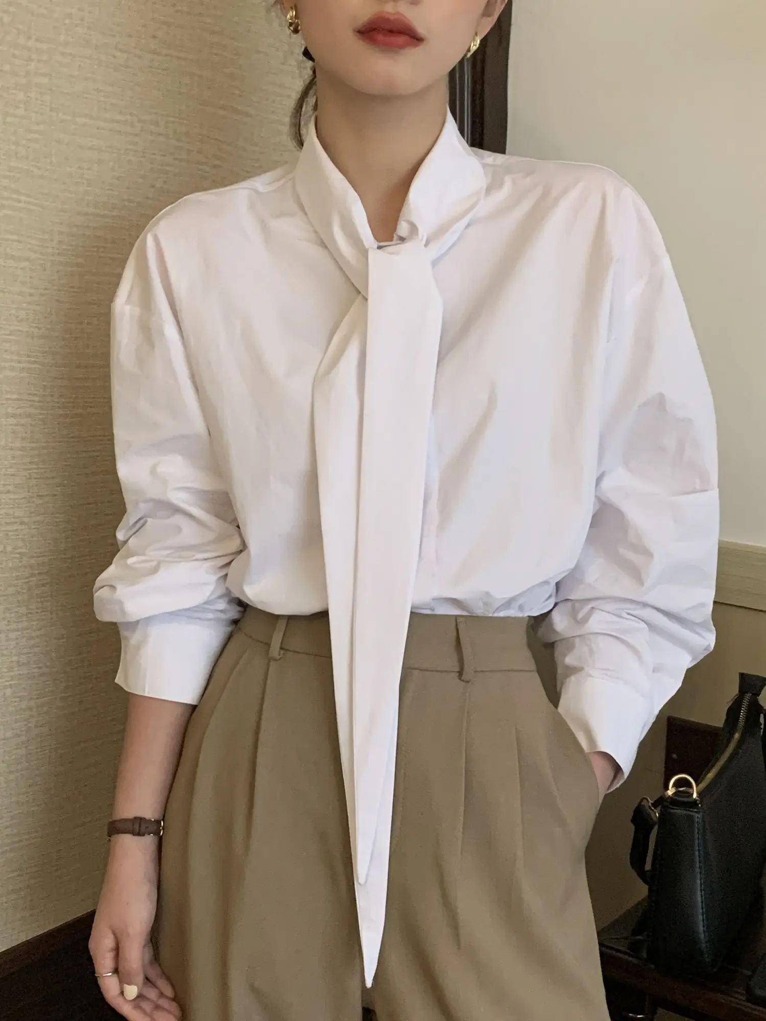 

Alien Kitty Office Wear Women Formal New Shirts Minimalist 2022 Spring Lady Slim-Fit Stylish High Street Elegant Blouses Mujer