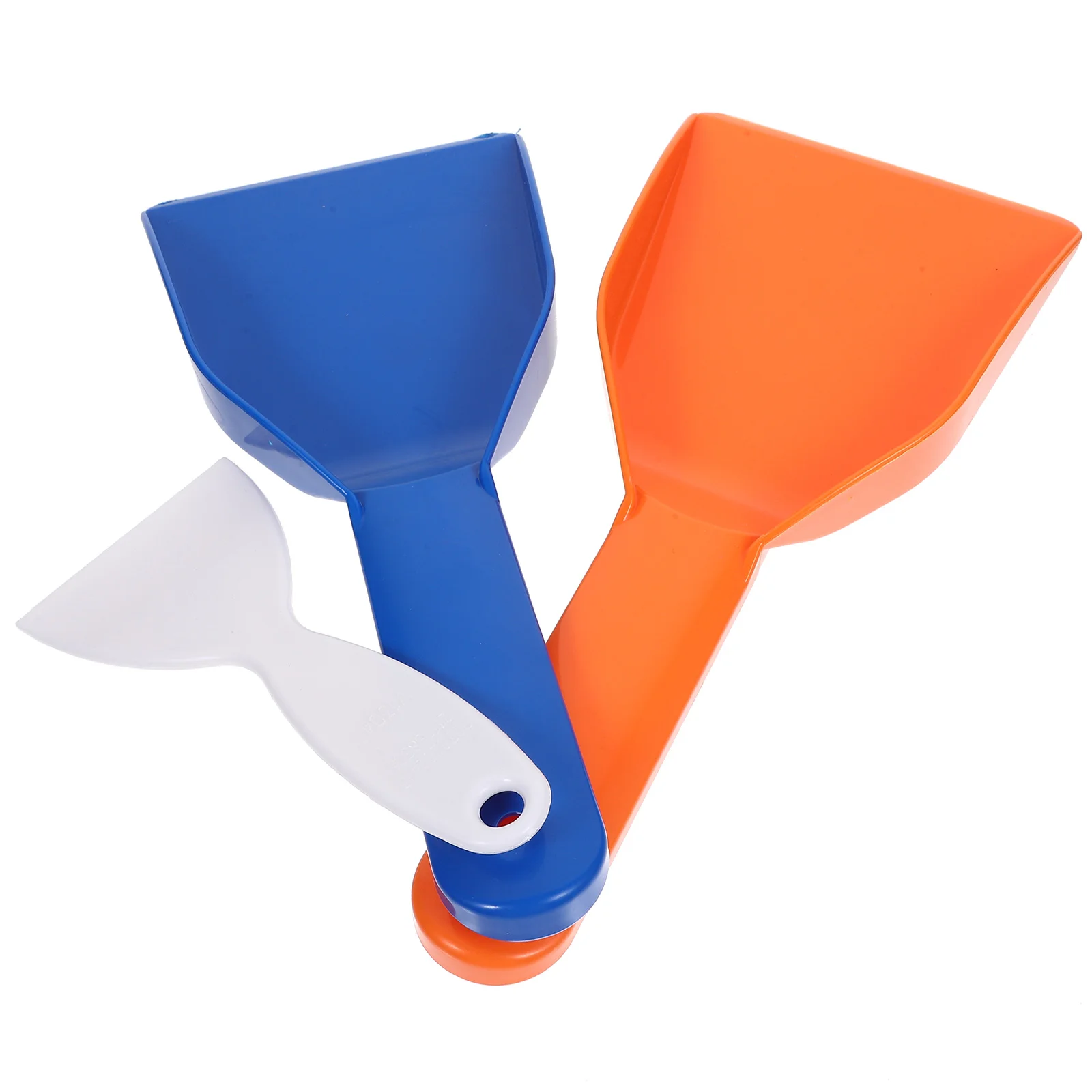 

3Pcs Snow Shovels Ice Scrapers Snow Removing Shovels Plastic Utility Shovels