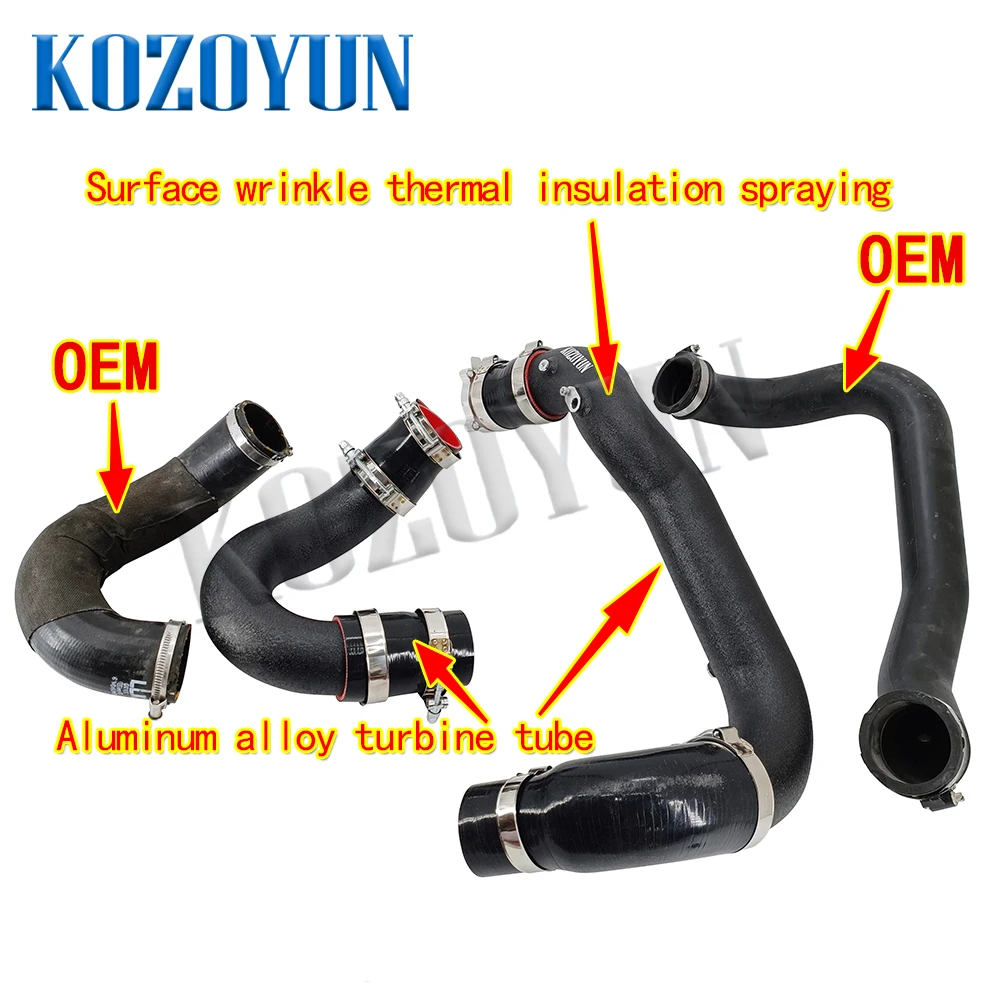 Комплект впускной трубы заряда интеркулера для Audi EA839 A6 A7 C8 55TFSI 3.0TSFI 2019+