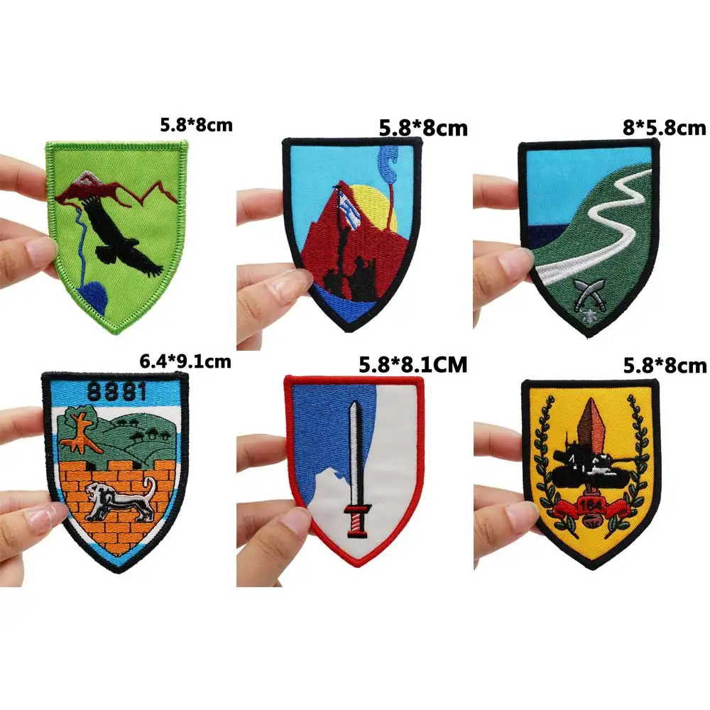 Патчи с вышивкой Израиль для рюкзаков и одежды, военные аксессуары с ...