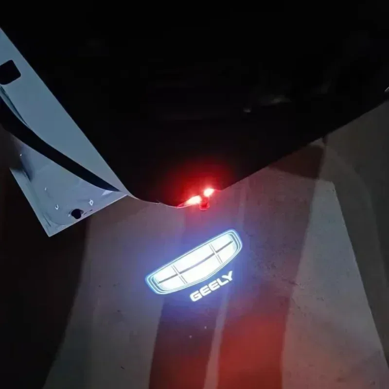 2 шт. лампы с логотипом двери автомобиля HD лазерные для проектора приветствия Geely