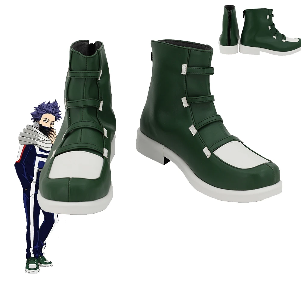 

Ботинки для косплея Shinso Hitoshi аниме мой герой Академия косплей обувь из искусственной кожи костюмы на Хэллоуин аксессуары европейский размер